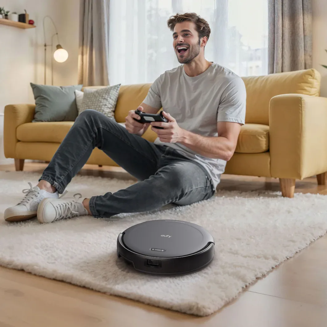 EUFY C10 ROBOT VACUUM WITH AUTO-EMPTY STATION BLACK T2292V11 thumbnail 4