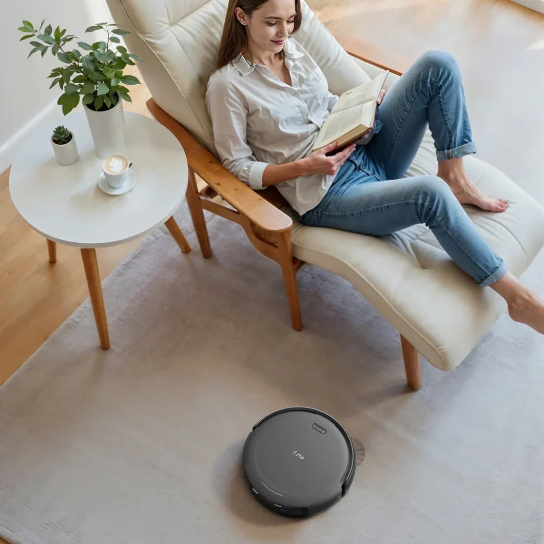 EUFY C10 ROBOT VACUUM WITH AUTO-EMPTY STATION BLACK T2292V11 thumbnail 2