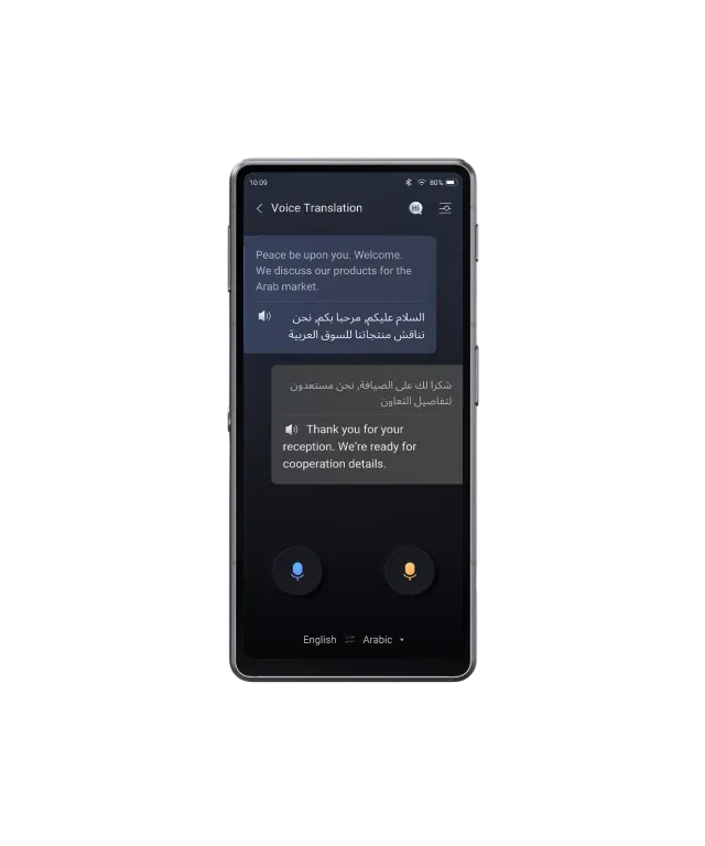 IFLYTEK DUAL SCREEN AI TRANSLATOR WHITE-AIT-2511 thumbnail 5