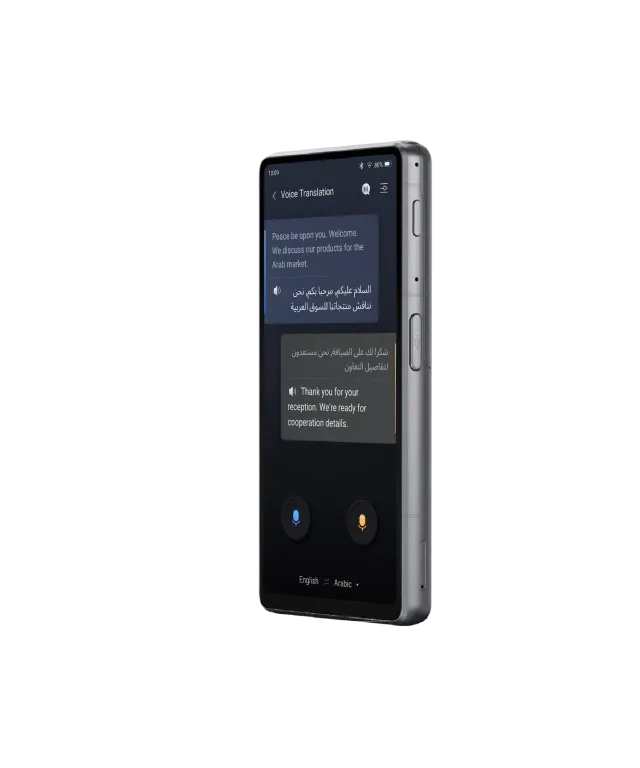 IFLYTEK DUAL SCREEN AI TRANSLATOR WHITE-AIT-2511 thumbnail 3