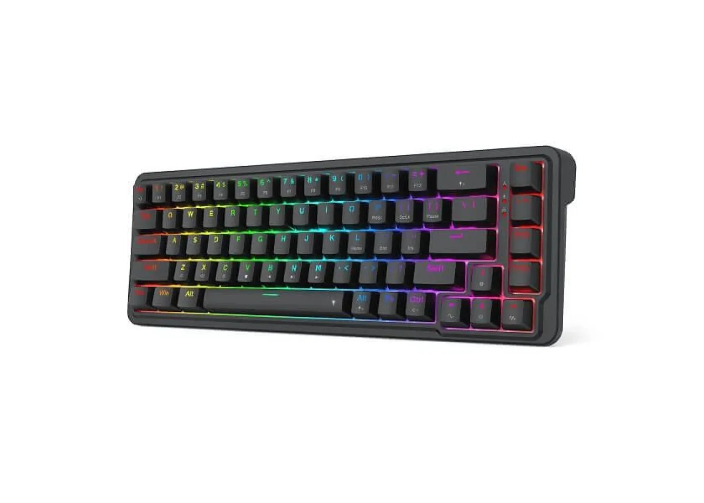 REDRAGON K709 65% WIRED GASKET RGB GAMING KEYBOARD BLACK K709-RGB thumbnail 4