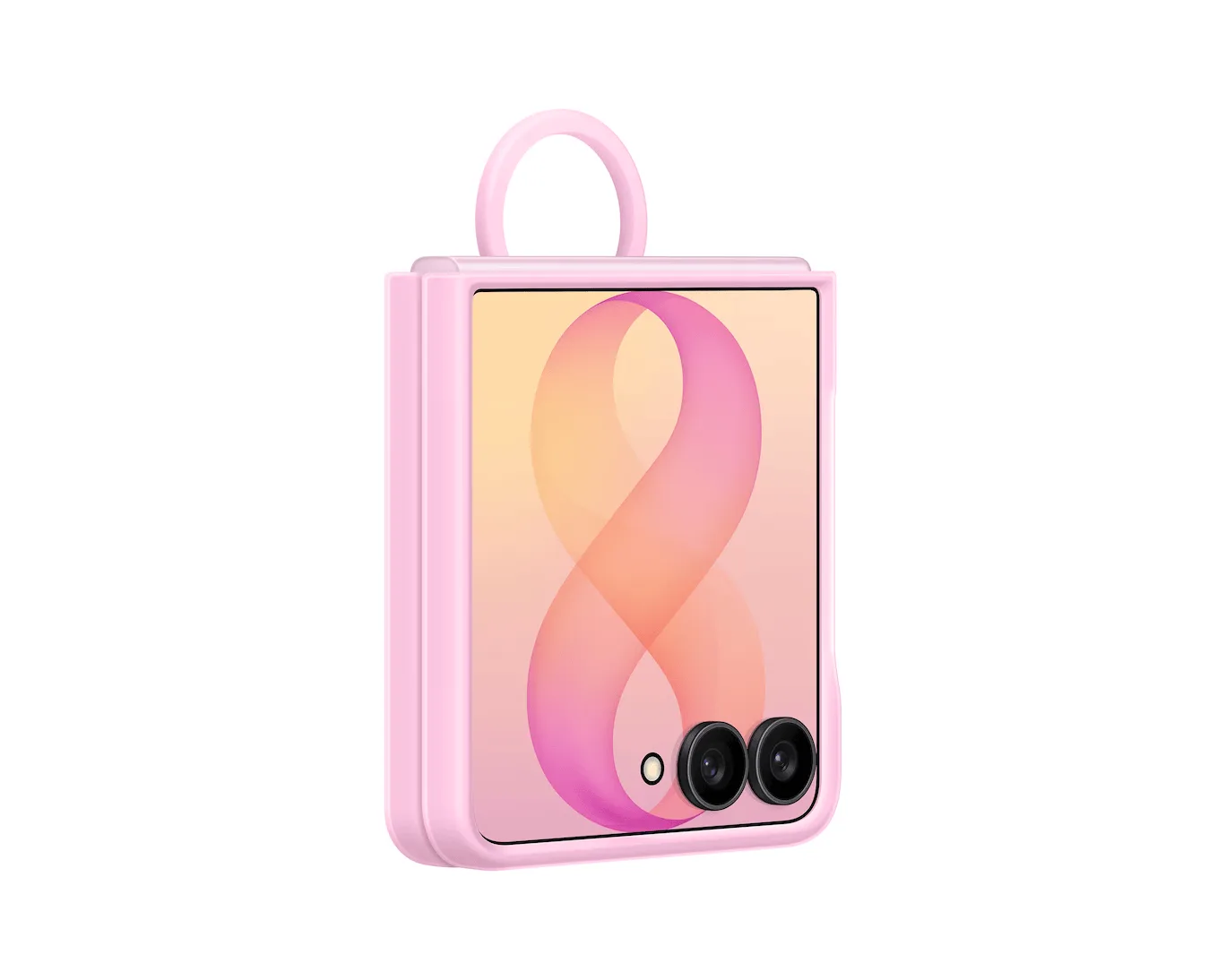 SAMSUNG GALAXY Z FLIP 8 SILICONE RING MAGNET CASE PINK EF-EF776CVEGWW thumbnail 4