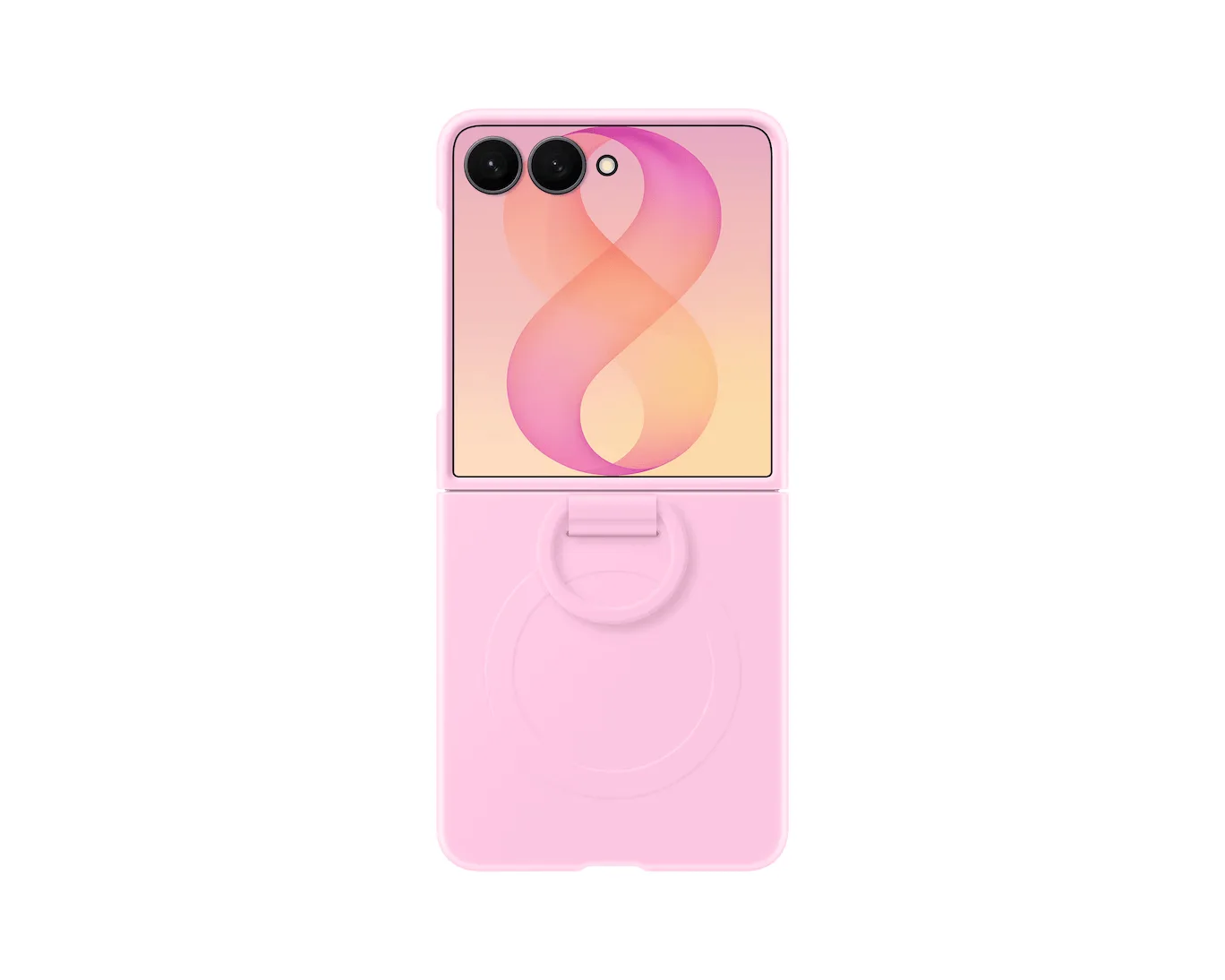 SAMSUNG GALAXY Z FLIP 8 SILICONE RING MAGNET CASE PINK EF-EF776CVEGWW thumbnail 5
