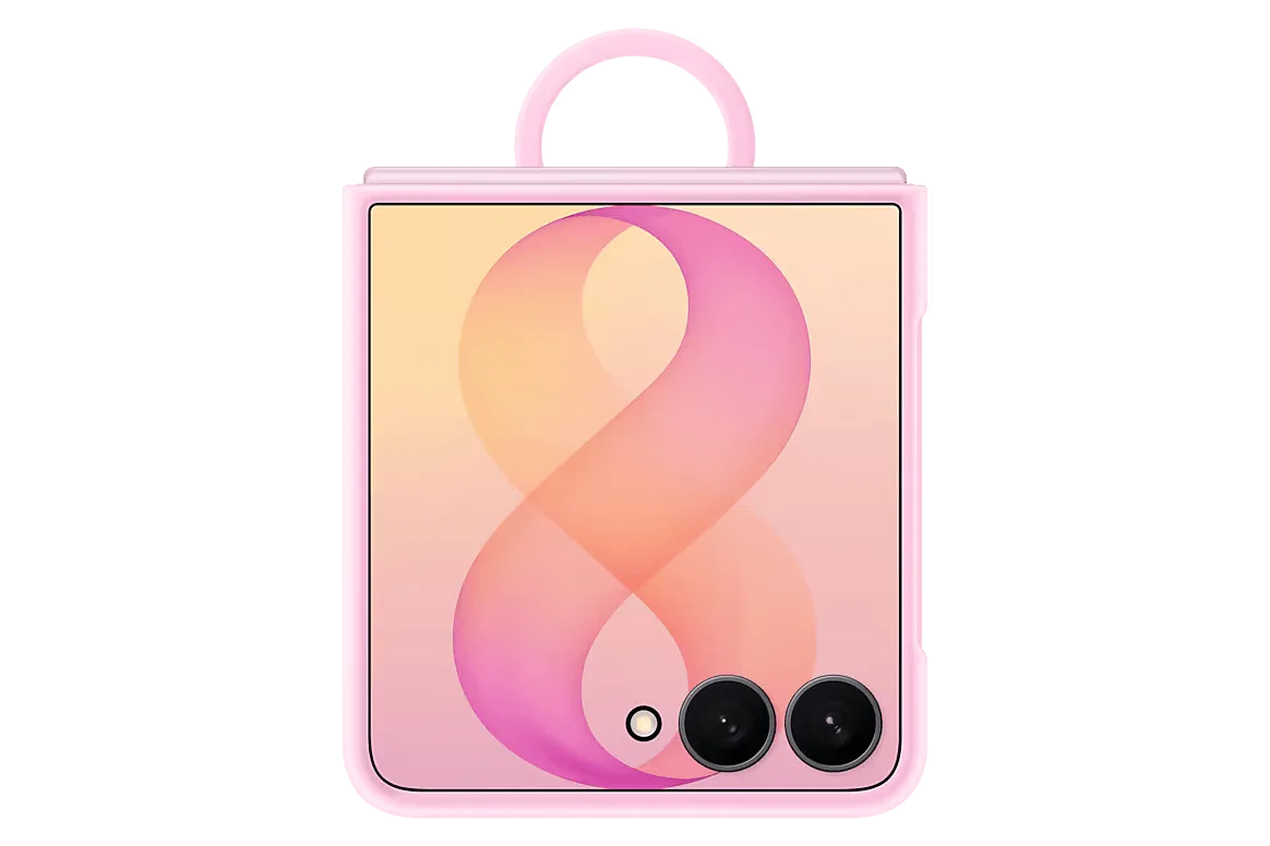 SAMSUNG GALAXY Z FLIP 8 SILICONE RING MAGNET CASE PINK EF-EF776CVEGWW thumbnail 2