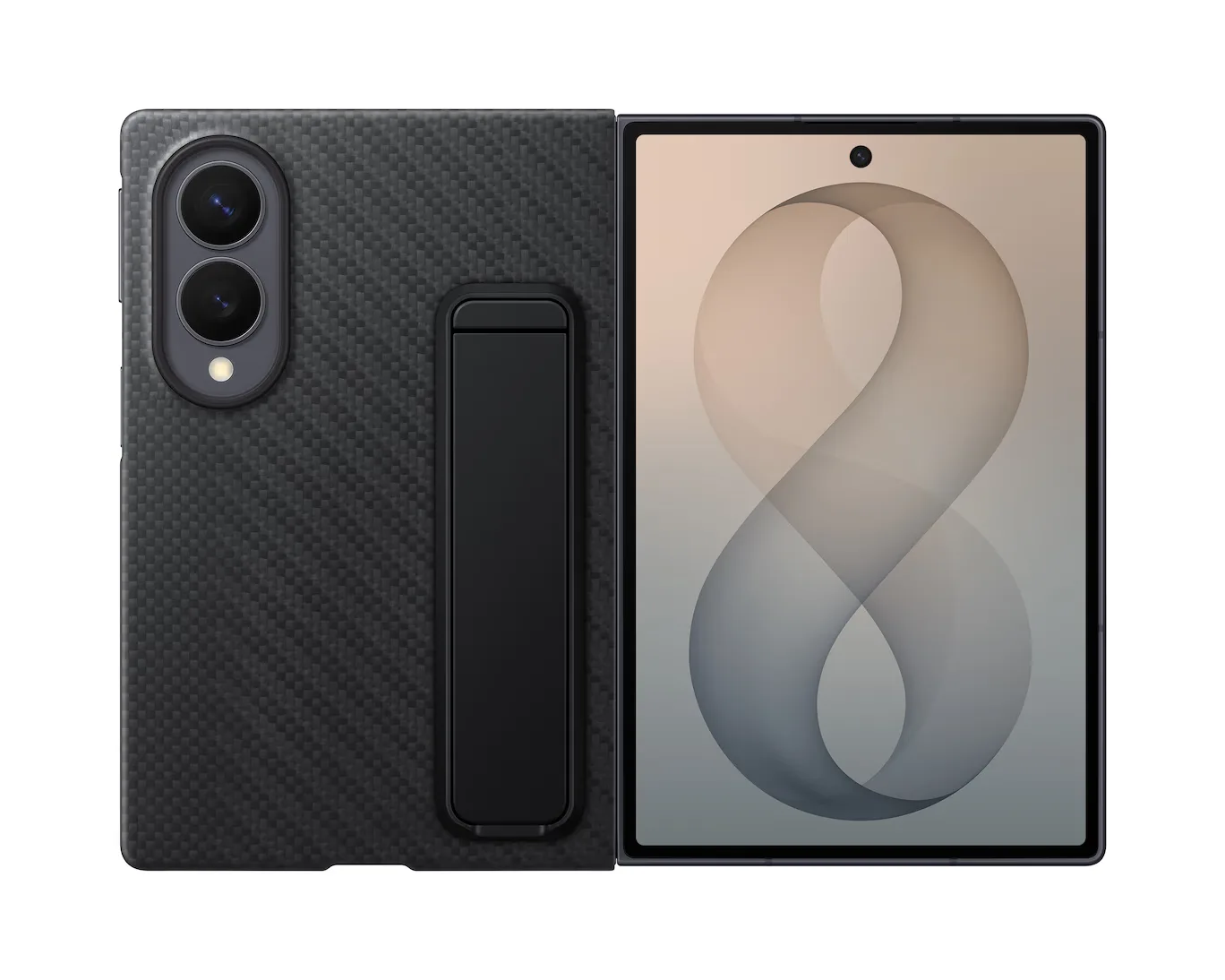 SAMSUNG GALAXY Z FLIP 8 CARBON STANDING CASE BLACK EF-XF971SBEGWW thumbnail 2