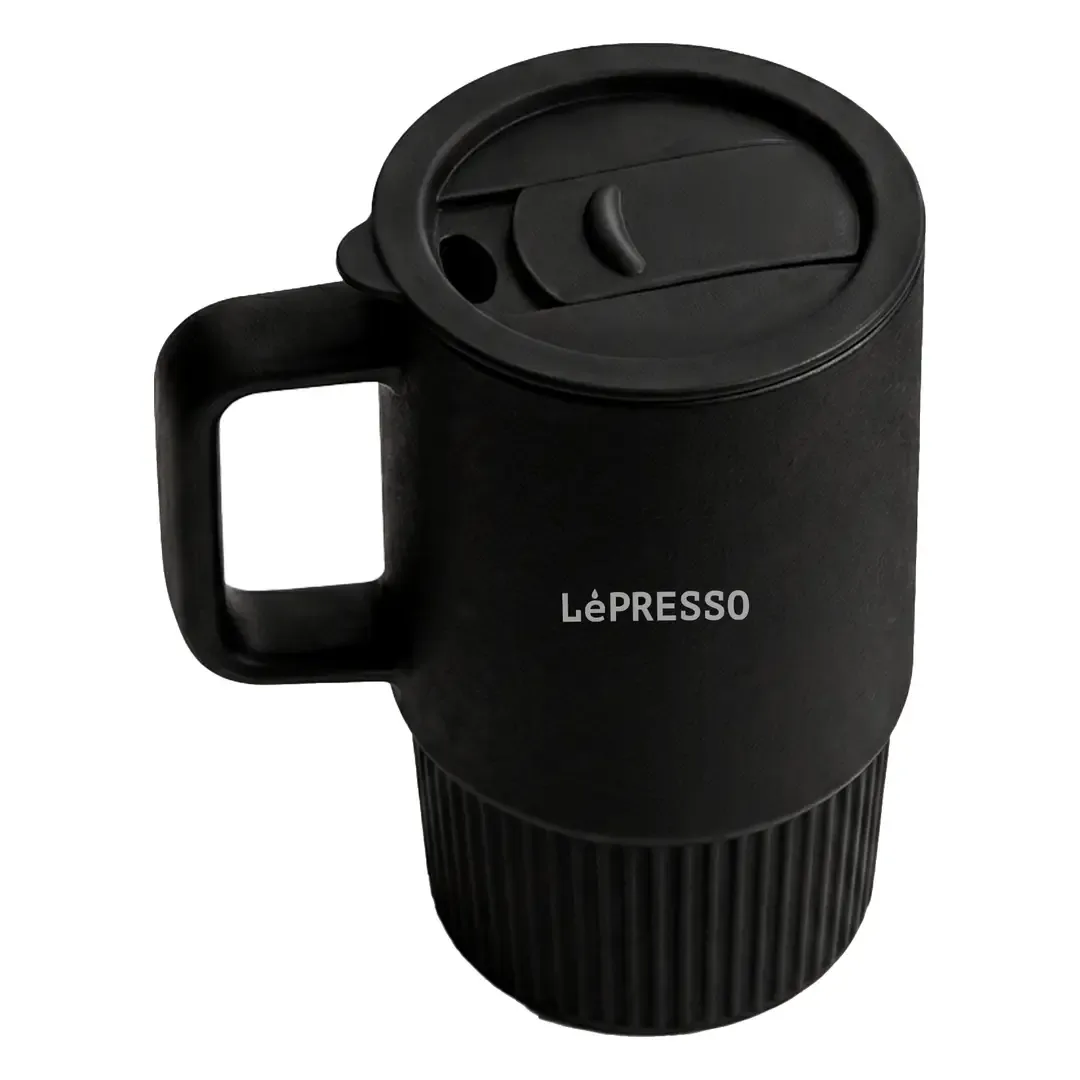 LEPRESSO GRIPOR PORCELAIN SUCTION CUP WITH CUP LID BLACK LPCFFGSC0054BK thumbnail 3
