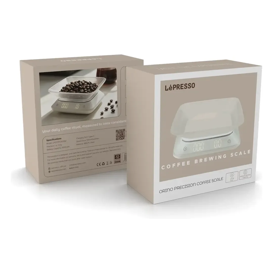 LEPRESSO ORINO PRECISION COFFEE SCALE WHITE LPCFFPCS0052WH thumbnail 2
