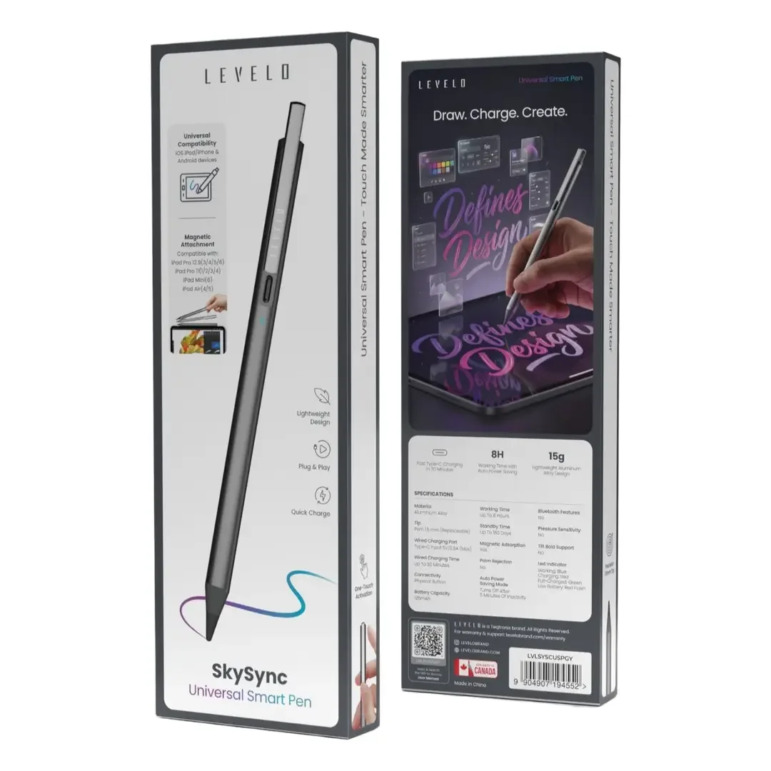 LEVELO SKYSYNC UNIVERSAL SMART PEN SPACE GREY LVLSYSCUSPGY thumbnail 2