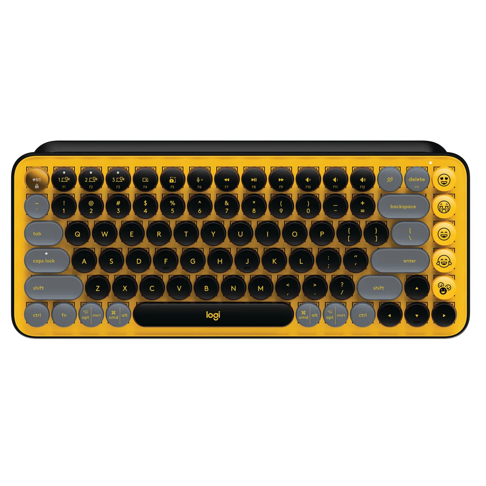 LOGITECH POP WIRELESS MECHANICAL EMOJI KEYBOARD BLAST YELLOW 920-010816