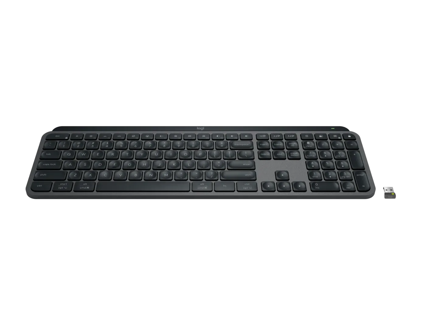 LOGITECH MX KEYS WIRELESS ILLUMINATED KEYBOARD FOR BUSINESS GRAPHITE ENGLISH 920-010251 thumbnail 2