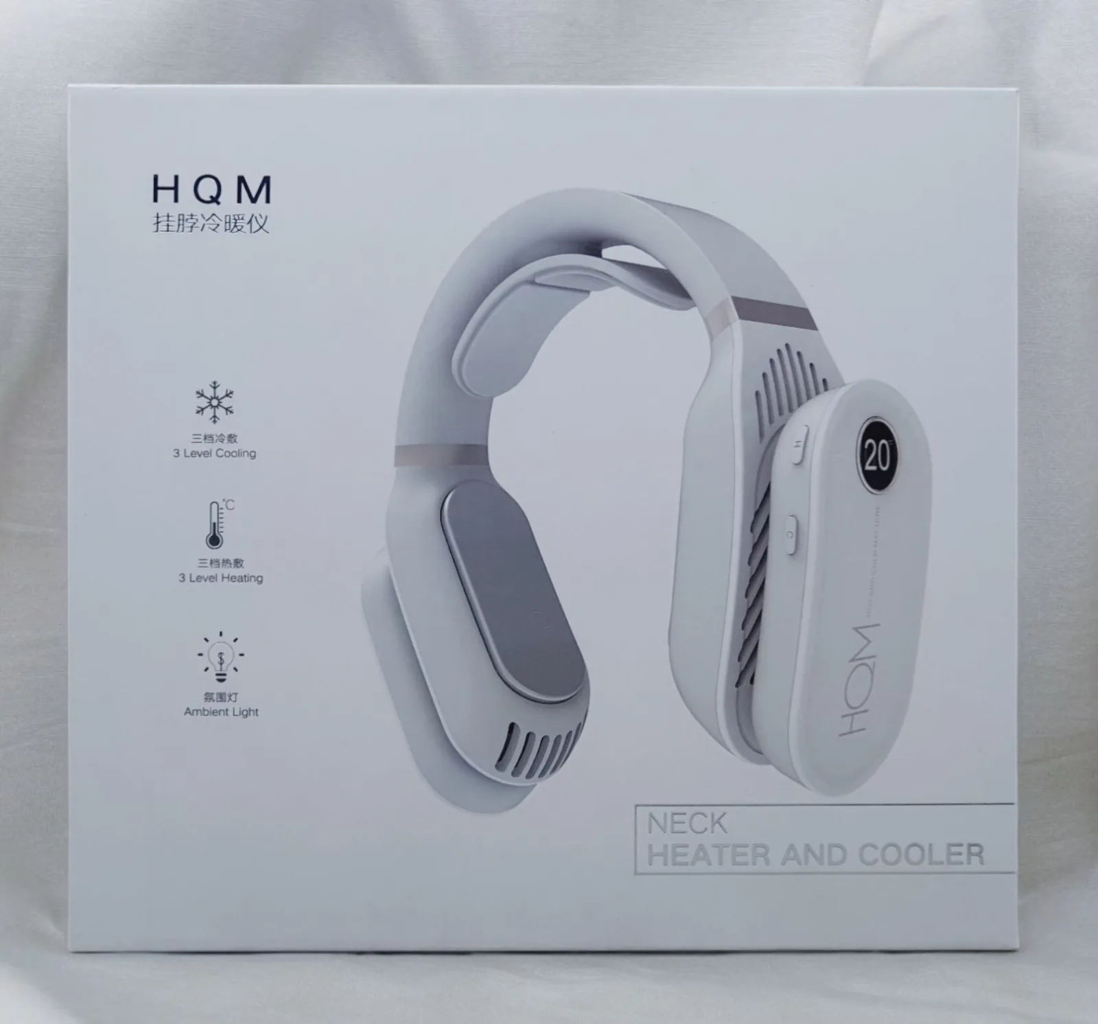 HQM NECK HEATER AND COOLER  WHITE LB02-WH