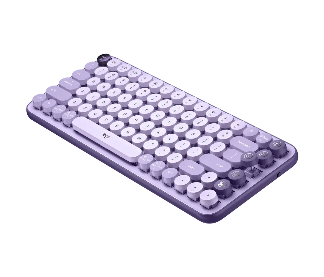 LOGITECH POP KEYS WIRELESS MECHANICAL KEYBOARD ARB LAVENDER 920-011525 thumbnail 2