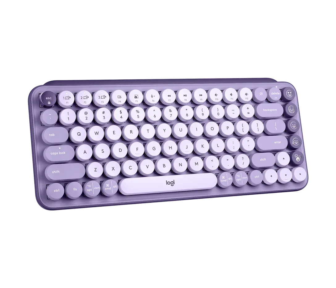 LOGITECH POP KEYS WIRELESS MECHANICAL KEYBOARD ARB LAVENDER 920-011525 thumbnail 3