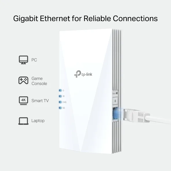 TP-LINK WIFI-6 RANGE EXTENDER AX1500 DUAL BAND RE500X thumbnail 4