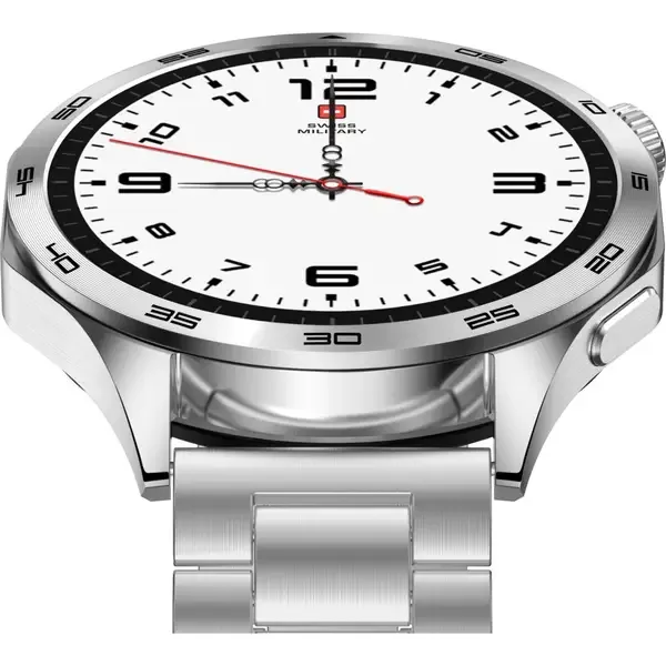 SWISS MILITARY SWISS INTERNATIONAL CLASSIC SMART WATCH STEEL STRAP SILVER SM-WCH-INTL-CLASS-SILM-SILSTL thumbnail 5