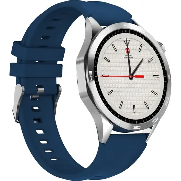 SWISS MILITARY SWISS INTERNATIONAL CLASSIC SMART WATCH SILICONE STRAP BLUE SM-WCH-INTL-CLASS-SILM-BLUS thumbnail 2
