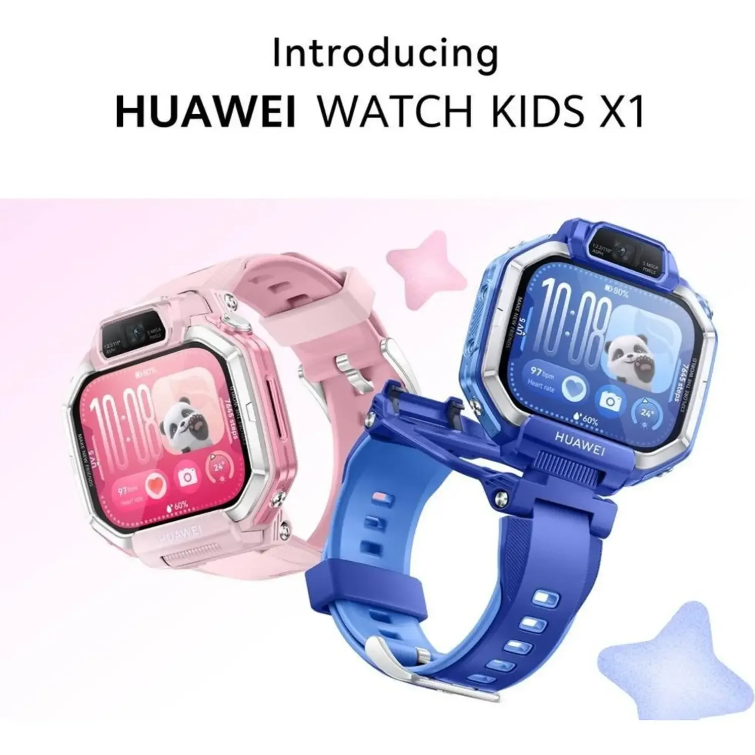 HUAWEI WATCH KIDS X1 BLUE PLASTIC CASE BLUE SILICONE STRAP DRA-L10 55020HYU thumbnail 6
