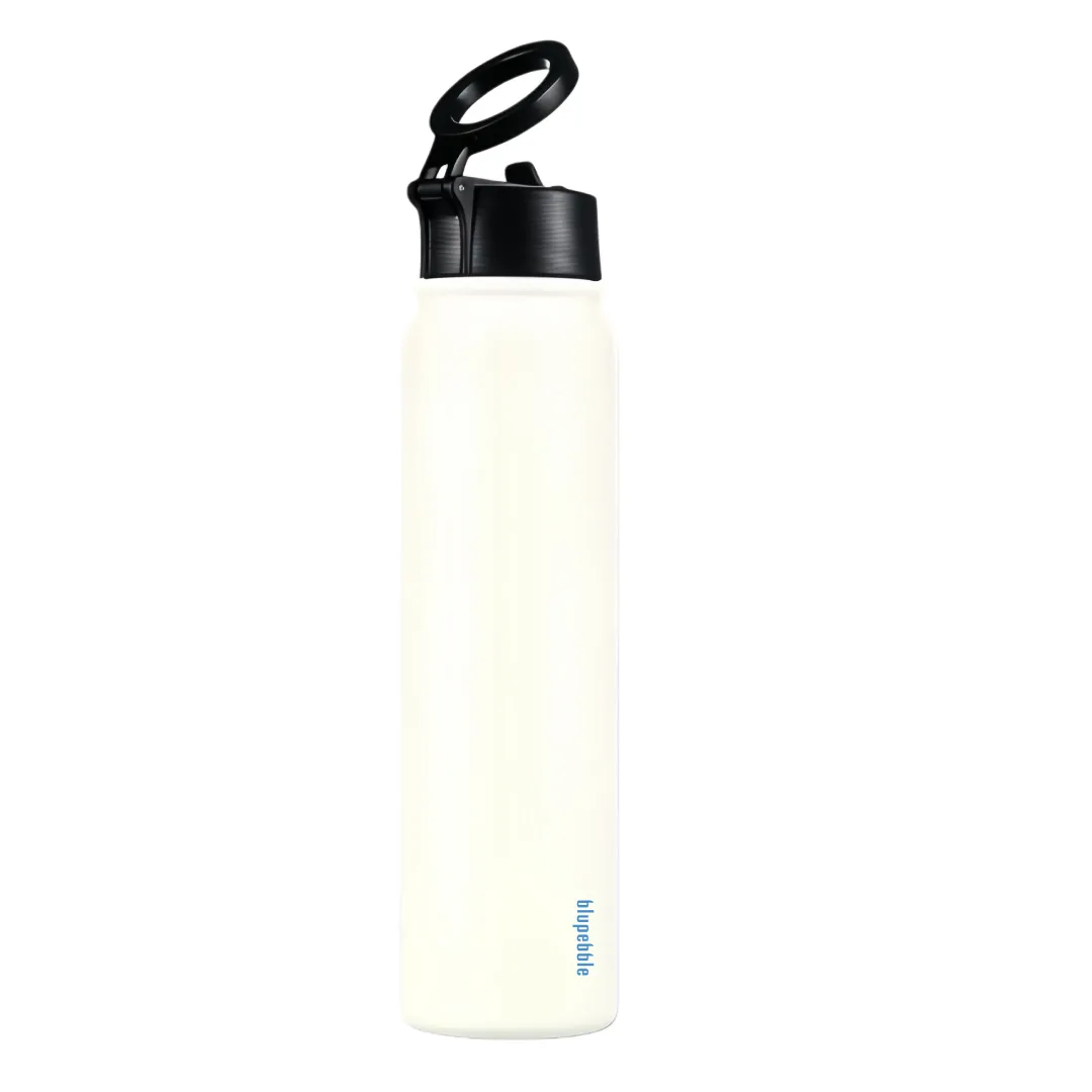 BLUPEBBLE AQUARIS INSULATED WATER BOTTLE WITH MAGSAFE COMPATIBLE 720ML WHITE BP-AQUARIS-WH