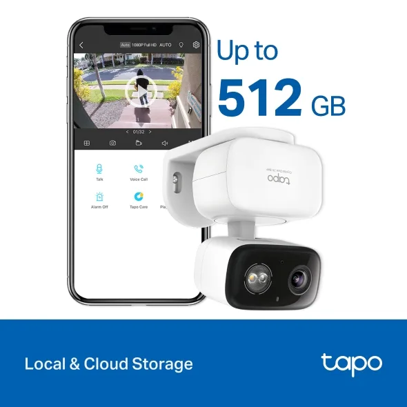 TP-LINK TAPO 2K RESOLUTION INDOOR-OUTDOOR PAN-TILT SECURITY WI-FI CAMERA TAPO C216 thumbnail 5