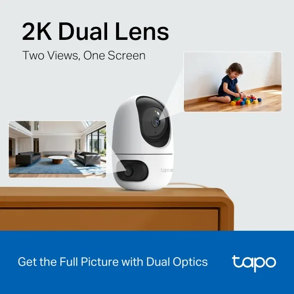 TP-LINK DUAL LENS 2K+2K RESOLUTION PAN-TILT SECURITY CAMERA TAPO C245D thumbnail 10