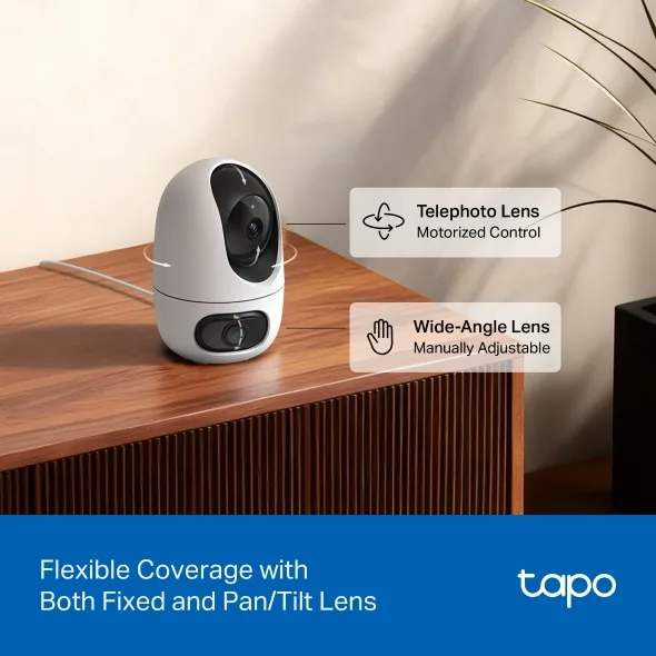 TP-LINK DUAL LENS 2K+2K RESOLUTION PAN-TILT SECURITY CAMERA TAPO C245D thumbnail 8