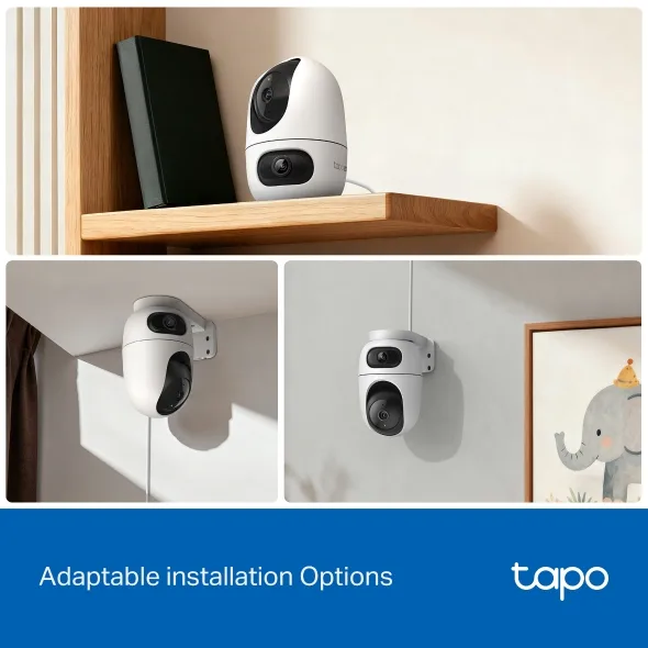 TP-LINK DUAL LENS 2K+2K RESOLUTION PAN-TILT SECURITY CAMERA TAPO C245D thumbnail 3