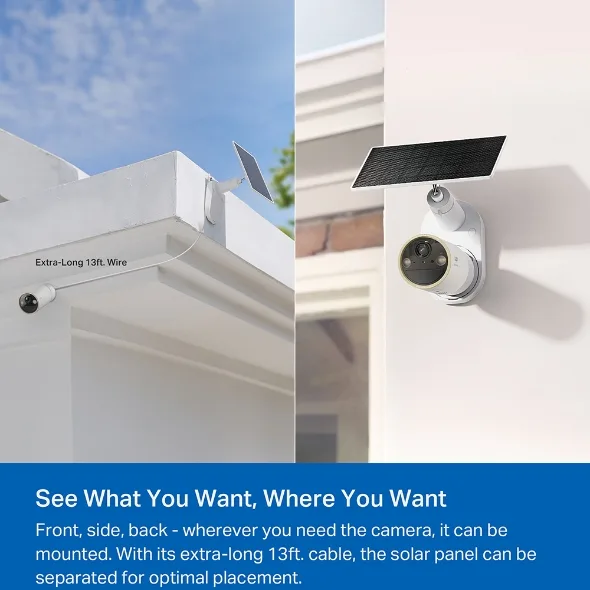 TP-LINK 4K ULTRA HD SOLAR POWERED SECURITY CAMERA KIT TAPO C460 KIT thumbnail 7
