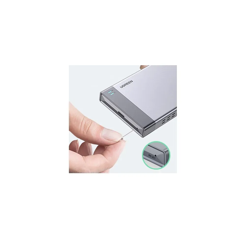 UGREEN M.2 SATA DUAL-BAY RAID ENCLOSURE B-KEY 6GBPS 70534 thumbnail 2
