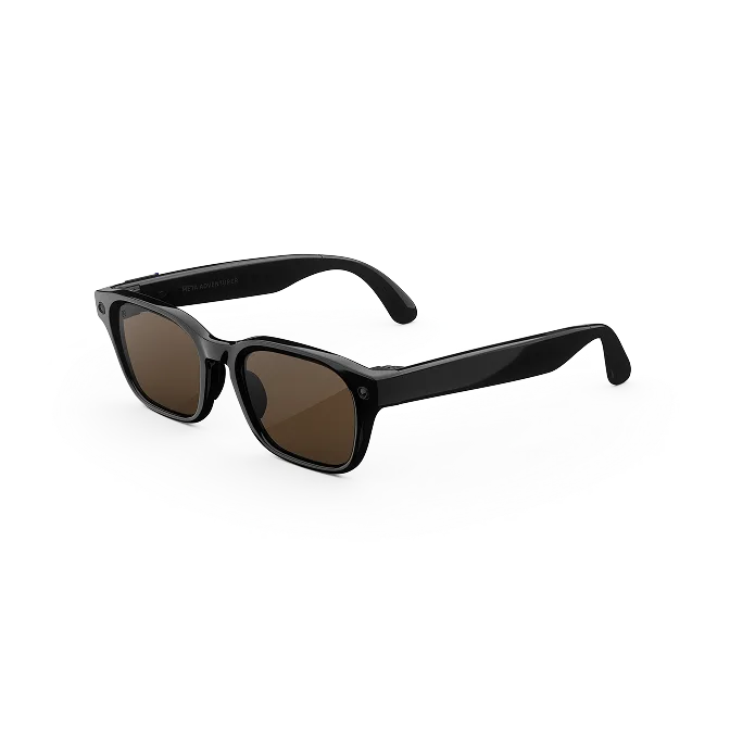 META ADVENTURE LARGE SMART AI GLASSES BROWN LENSES CLASSIC BLACK 1001879-01