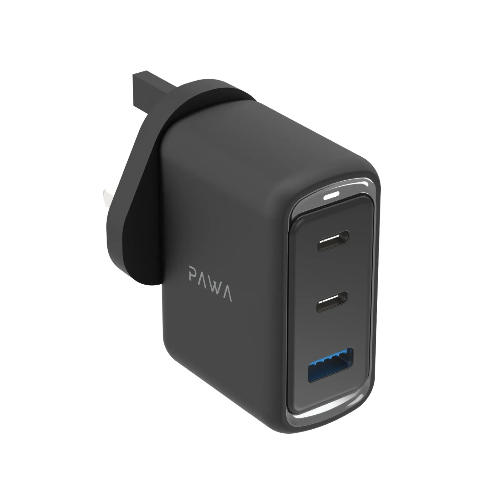 PAWA VECTOR TRIPLE PORT GAN CHARGER 70W BLACK PW-TCVR70UK-BK thumbnail 6